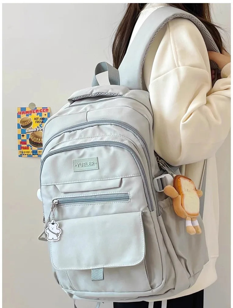Japanese style Junior High School Large Capacity Backpack High School Student school bags Simple and Versatile Laptop Backpacks