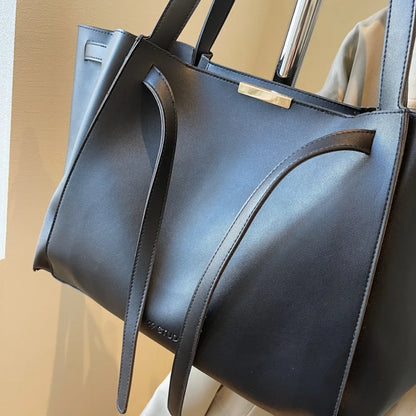 Big Shoulder Hand Commuting Bags for Women Large Capacity Drawstring Bucket Shopping Totes Top-Handle Bag 2025 Latest Handbags