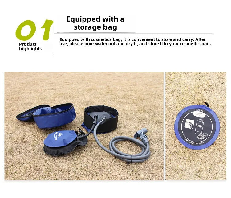 Outdoor Gadgets Shower Bag Camping Folding Shower Bag Bath Bag Hot Water Bag for Bathing Camping Gear  Multitool