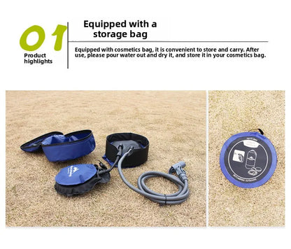 Outdoor Gadgets Shower Bag Camping Folding Shower Bag Bath Bag Hot Water Bag for Bathing Camping Gear  Multitool