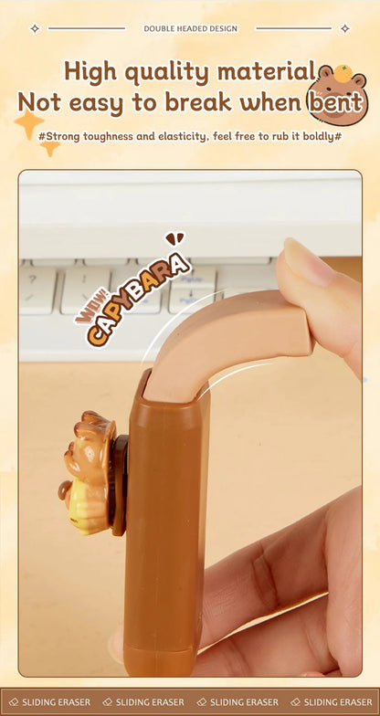 Kapibala push-pull eraser, suitable for drawing and design, office culture and educational supplies