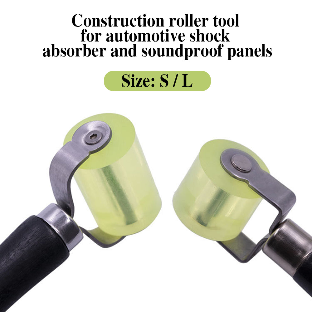 Car Soundproof Roller Thick Rubber Tire Compaction Tools Moto Auto Repair Press Wheel Car Maintenance Anti-Vibration Roller