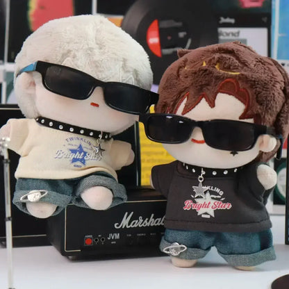 Labubu Clothes Doll American Hip Hop, V1 V2 Doll Clothing Accessories, Labubu Clothes Designer,15/17cm Doll Toy