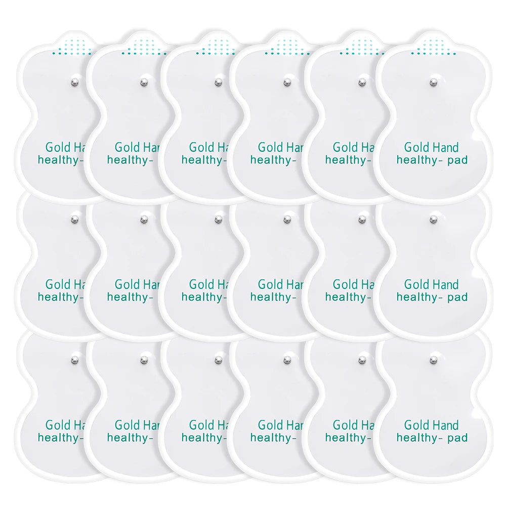 TENS Unit Pads Reusable Latex-Free Replacement Pads with Upgraded Sticky Electrode Pads Gel and Non-Irritating Patches