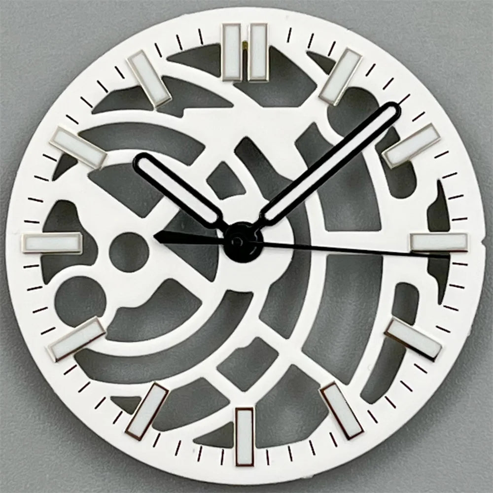 NH70 NH72 29mm black white green blue Hollowing Out Watch Dial and Hand Set green luminous Fit  NH70 NH72  Movt