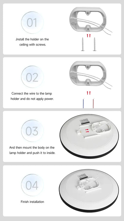 LED Ceiling Lamps Modern Ceil Light 18/30/40/72W Led 220V Ceiling Lights Round Living Room Bedroom Indoor Kitchen Lighting Lamp