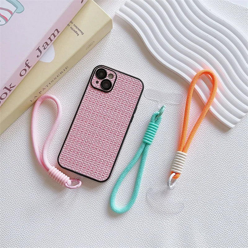 Mobile Phone Lanyard Strap Hanging Chain Ring Cord With Patch Wrist Strap For Cell Phone Case Rope Keychain