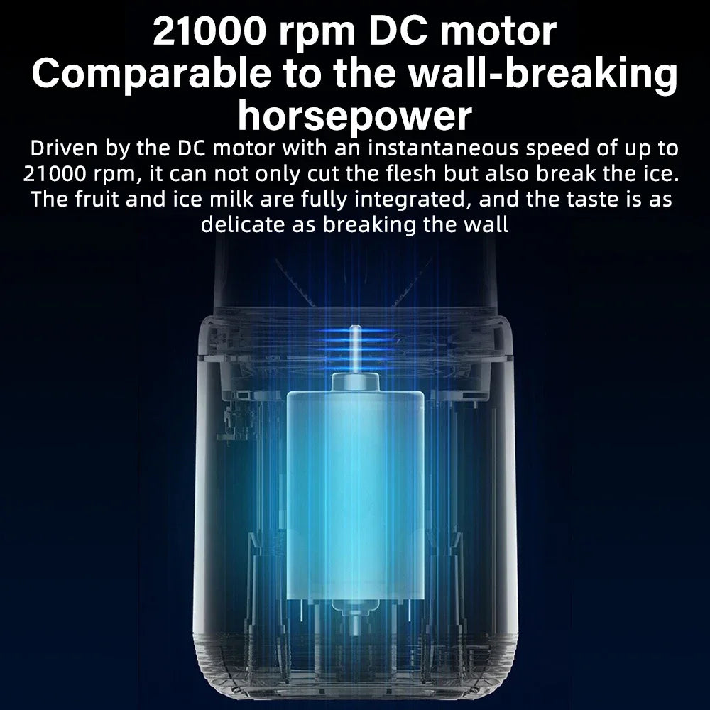 400ml Mini Electric Portable Juicer USB Rechargeable Travel Blender with Computer Blade Cup Blender Popular Fruit Juicer