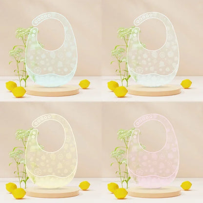 Baby Food-grade Silicone Bib Baby Food Rice Pocket Saliva Pocket Lightweight Waterproof Bib for Children