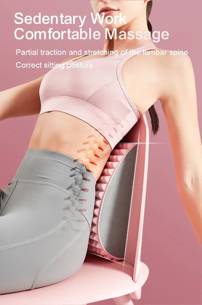 Neck & Back Stretcher Back Neck Cracker for Lower Back Pain Relief Refresh Back Stretcher Waist Relaxation Yoga Stretcher