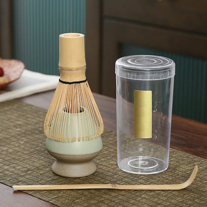 Japanese Matcha Whisk Stand Reusable Matcha Making with Ceramic Matcha Bowl Matcha Whisk Holder Tea Accessories Teaware