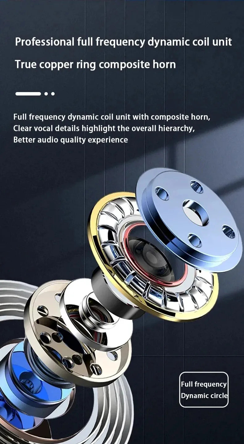 Original Wireless Earphones Ture Wireless Earbuds Ear Hook Sports HiFI Stereo Waterproof Headset With Mic TWS Headphone