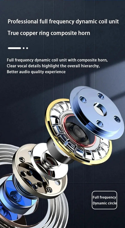 Original Wireless Earphones Ture Wireless Earbuds Ear Hook Sports HiFI Stereo Waterproof Headset With Mic TWS Headphone