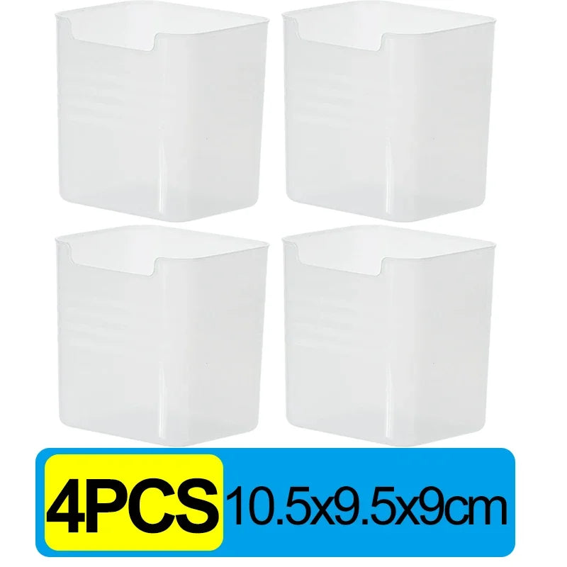 10x Fridge Door Storage Box Food Fresh Refrigerator Organizer Bin Food Container Kitchen Fruit Spice Vegetable Box Shelf Basket