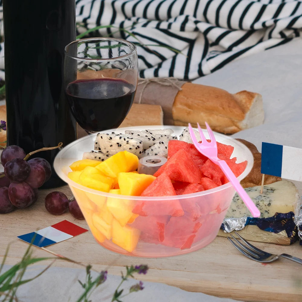 10pcs Convenient Drink Cup Bowls Snacks and Drink Cup Bowl Portable Drink Cup TopBowls Convenient Outdoor Food Bowls