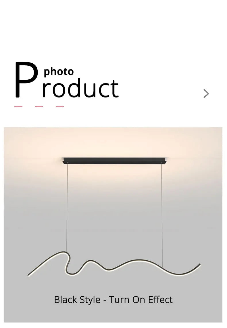 Dining Room Lamp Chandelier Light Luxury Lamps Modern Minimalist Dining Room Dining Table Bar Nordic Minimalist Strip 2025 New