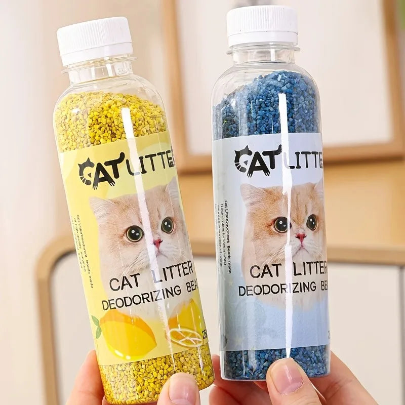 Natural Deodorizing Beads for Cat Litter Box 5 Fresh Scents Odor Control Absorbent Pearls Pet Toilet Supplies for Cats