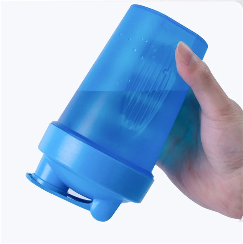 Sports water cup with Shaker Balls Leak Proof Drink Shaker Bottle Whey Protein Powder Mixing Bottle Fitness Gym Shaker Drink Cup