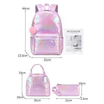 3 Pcs Set Children's School Bag Cute Student Backpacks for Teenager Girls Waterproof School bags With Lunch bag Pencil Case