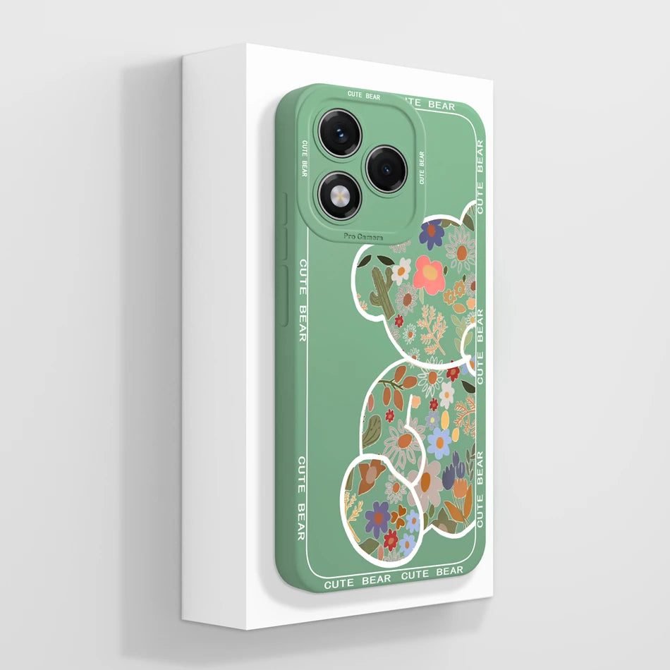 For Honor 400 Lite Case Simple Butterfly Soft Liquid Silicone Full Protection Back Cover For Honor 400Lite 5G Phone Protectors