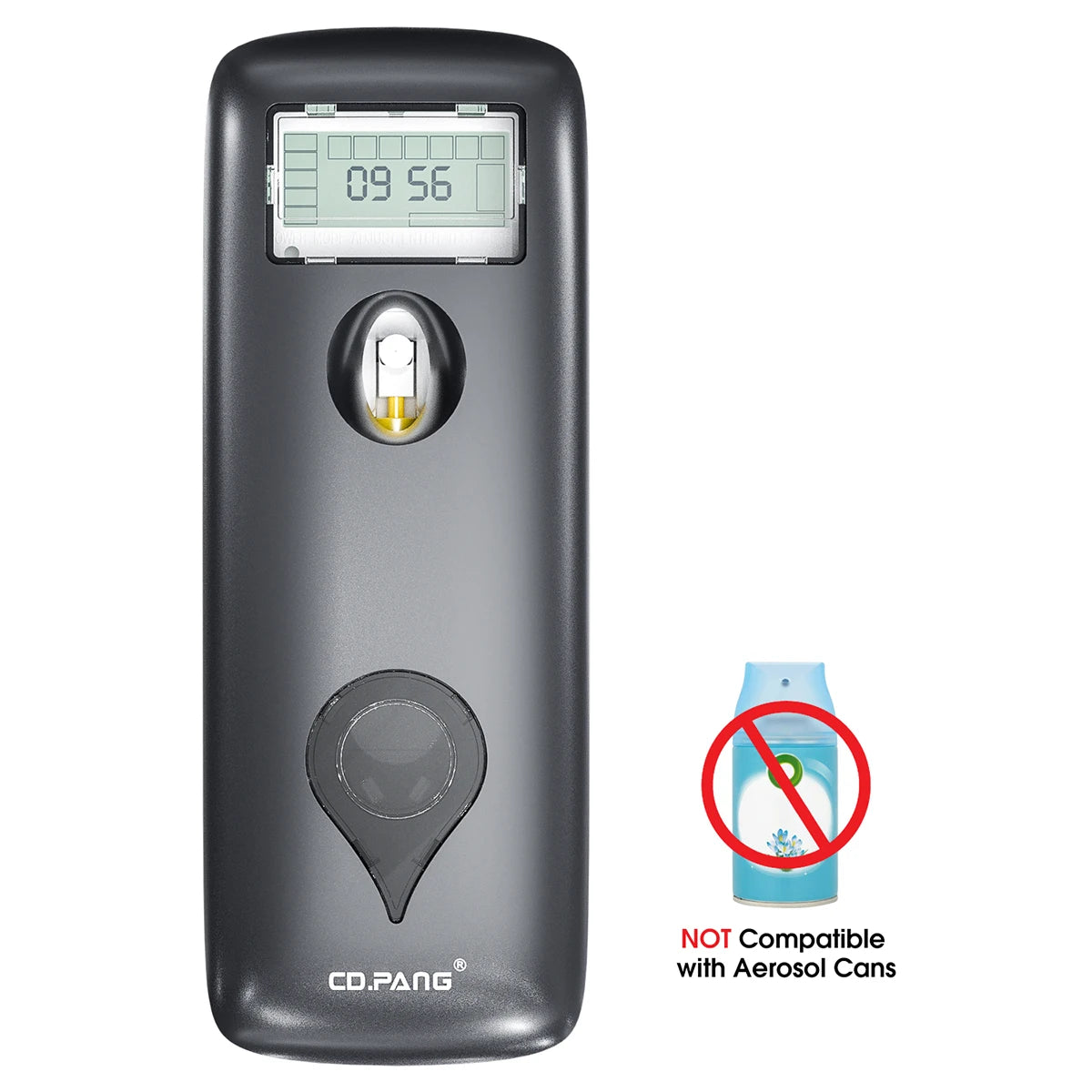 Automatic Fragrance Perfume Spray Distributor 300ML Liquid Air Freshener Dispenser LCD Programmable Toilet Room Odor Eliminator