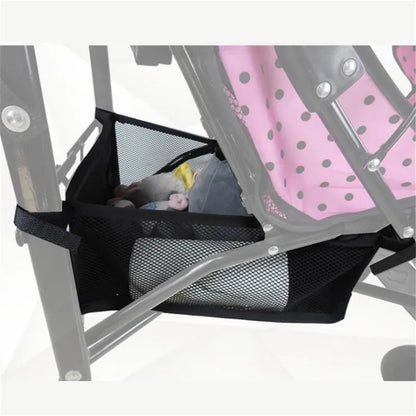 Portable Baby Stroller Basket Newborn Stroller Hanging Basket Infant Stroller Accessories Pram Bottom Basket Organizer Bag