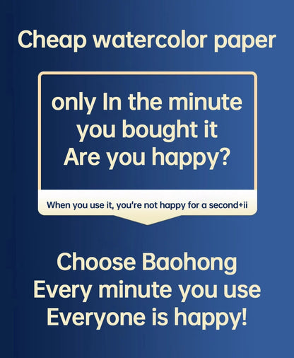 Baohong Academy Watercolor Book 100% Cotton Sketchbook 300g Drawing Paper 32K 16K 8K papel Para Acuarela Painting Art Supplies