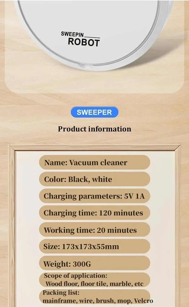 2024 Robot Vacuum Cleaner 4000Pa Strong Suction Auto Recharge Self-Cleaning Anti-Tangle Quiet Carpet Floor Pet Hair Long Battery