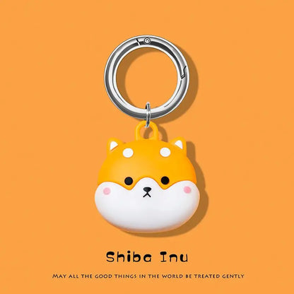 Cute cartoon For Apple Airtag Case Silicone Protective Cover Locator Tracker Keychain Shell