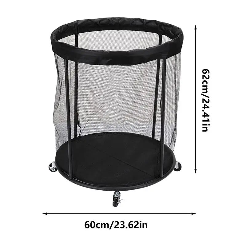 Outdoor Ball Storage Sports Ball Storage Portable Organizer Box Large Capacity Net Container for Garage Deck Outdoor Garden