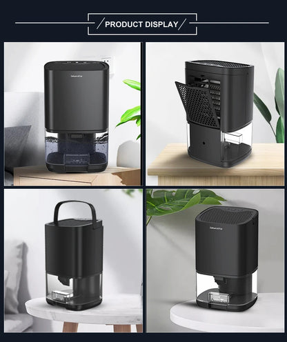 Smart Air Purifier Dehumidifier Home Mini Mute Dehumidification Dryer For Home Room Office Kitchen Deodorizer Dryer EU/US Plug