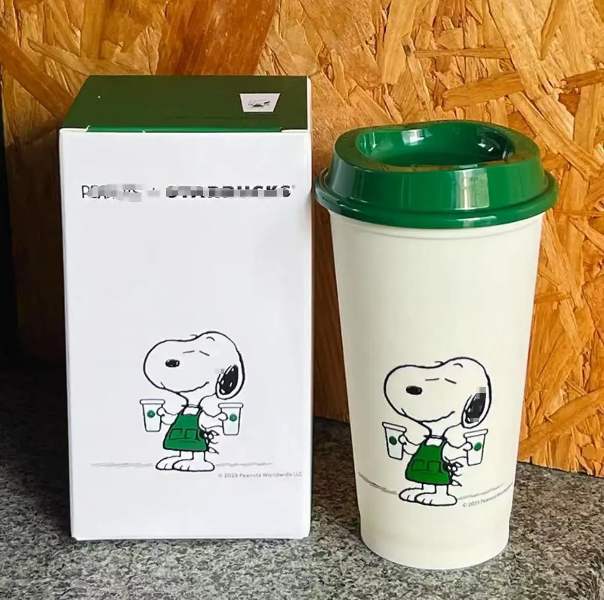2025 New Snoopy Joint Cup Plastic Straw Cup High Value Cup Summer Casual Pp Coffee Imitation Cups Girl'S Birthday Present
