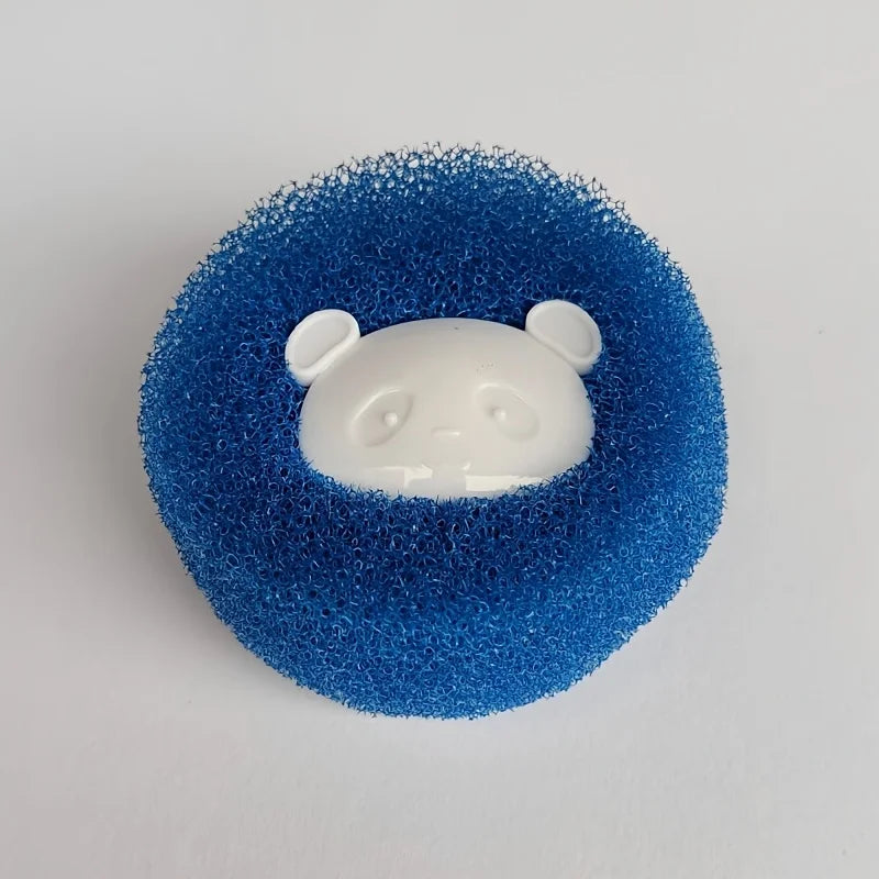 6pc Reusable Pet Hair Removal Laundry Balls Blue Fuzzy Cleaning Balls to Prevent Clogs,Machine Safe Pet Hair Laundry Accessories