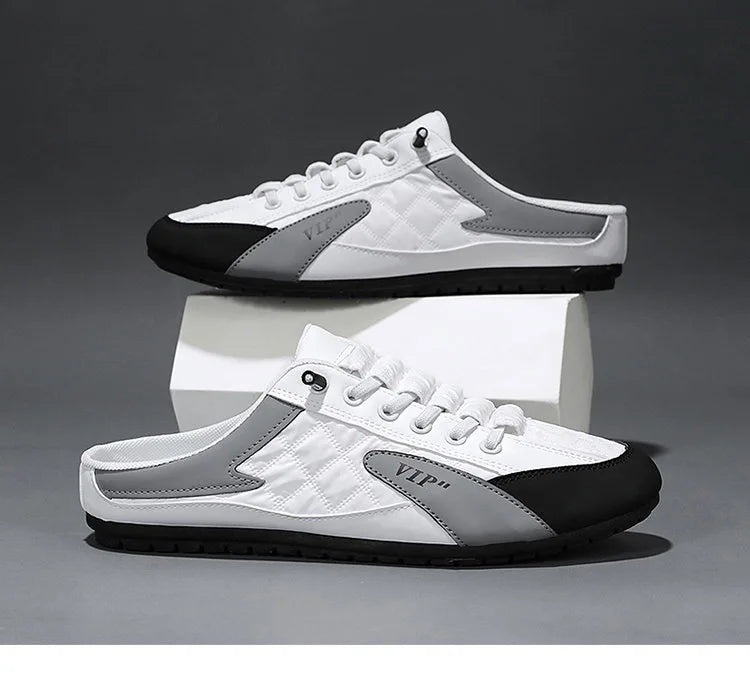 Half Slipper for Men Classic Summer Casual Shoes Men's Flat Shoe Slippers Concise Men Sneakers