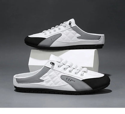Half Slipper for Men Classic Summer Casual Shoes Men's Flat Shoe Slippers Concise Men Sneakers