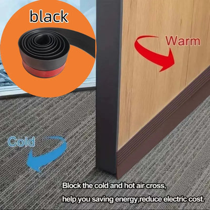 1pc Door Draft Stoppers For Bottom Of Door, Adjustable Self-Adhesive Sound-Proof Door Bottom Seal Strip