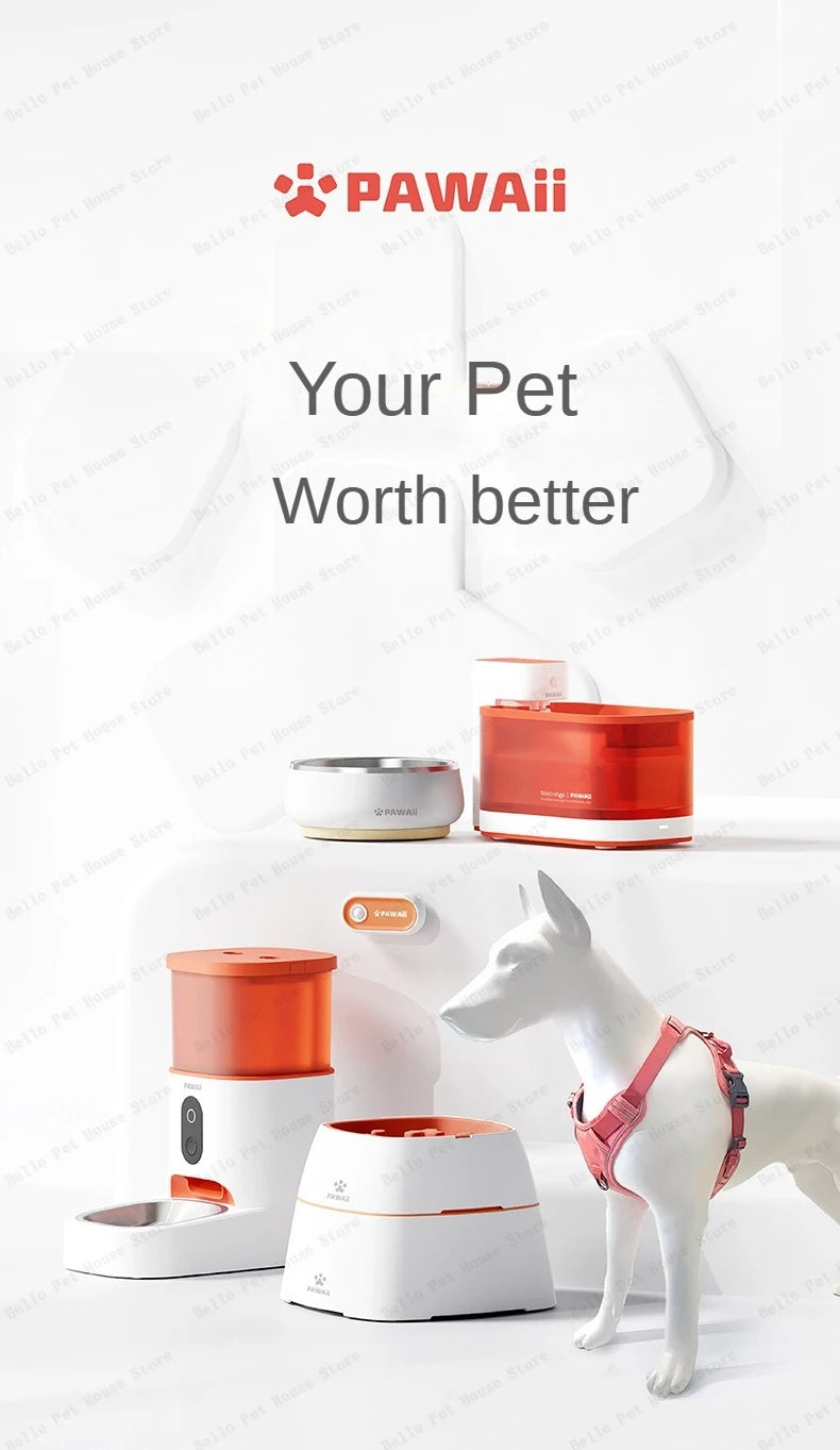 Automatic Pet Feeder APP Version WIFI Smart Pet Cat and Dog Feeding Machine Removable and Washable 3L Food Storage Bucket