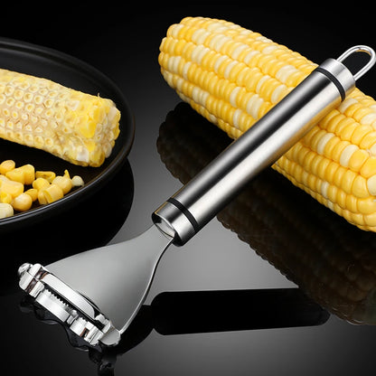 Stainless Steel Corn Peeler Stainless Steel Corn Stripper Corn Thresher Serrated Corn Cutter Kitchen Gadget Tool Fruit Vegetable