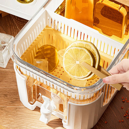 5L Jug Beverage Gallon Detachable Base Portable Juice Jug Cold Kettle with Faucet Water Dispenser Jug for Parties and Daily Use