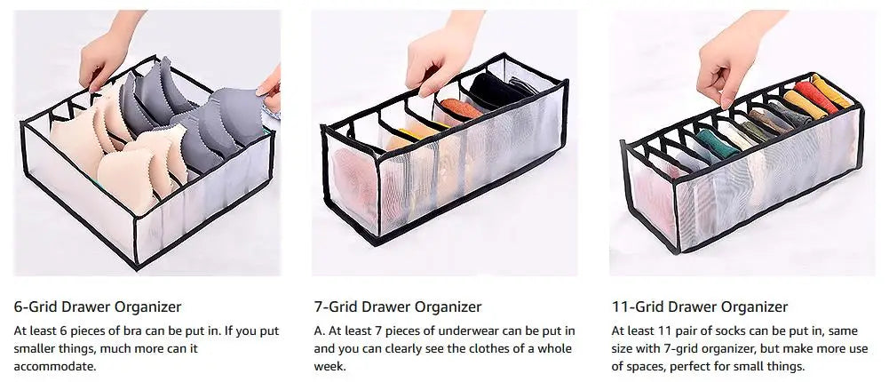 Closet Organizer Underwear Organizer For Wardrobe Clothes Organizers Cabinets Drawer Organizers Bra Socks Storage Organizer Box