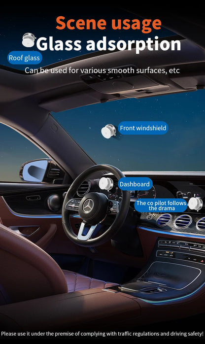 K009 Magnetic Car Mount Phone Holder Vacuum Adsorption 360° Rotation Super Strong Suction Bracket For Car Desk Bathroom 2025