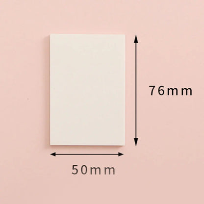 50 Sheets/pad Transparent Sticky Notes Pad Waterproof Self-Adhesive Clear Memo Message Reminder Home Office School Supplies