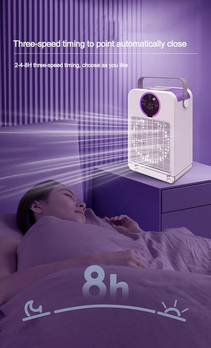 Home desktop air conditioning fan dormitory USB mini electric fan refrigeration air conditioning office small mobile air cooler