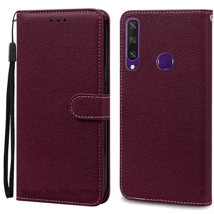 For Huawei Y6P Case Leather Wallet Flip Case For Huawei Y6p Case MED-LX9N Soft Full Cover Coque Fundas for Huawei Y6P Case
