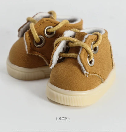 Labubu 17cm  Shoes Fashion labubu Canvas Shoes Clothes Cartoon Baby Canvas Leather Shoes Doll Universal Clothing Accessories