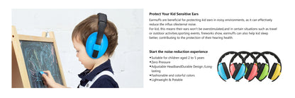 Baby Ear Protection for Babies and Toddlers Noise Reduction Earmuffs Baby Headphones Against Hearing Damage Improves Sleep