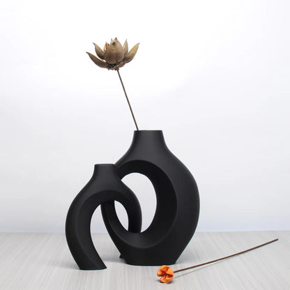 A Set of Bohemian Dry Vases, Hug Dry Vases, Home Décor Vase Ornaments, Office or Entryway Vase Ornaments