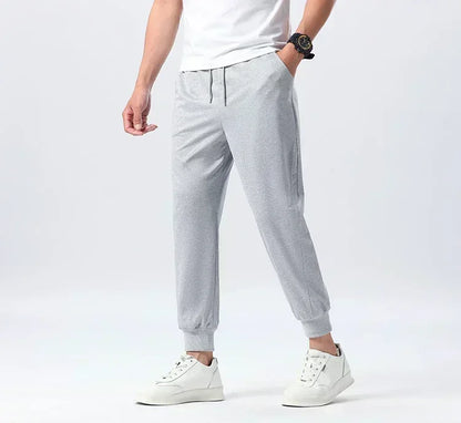 Men's printed waist sports pants street casual pants sports pants suitable outdoor sports and leisure pure jogging pants