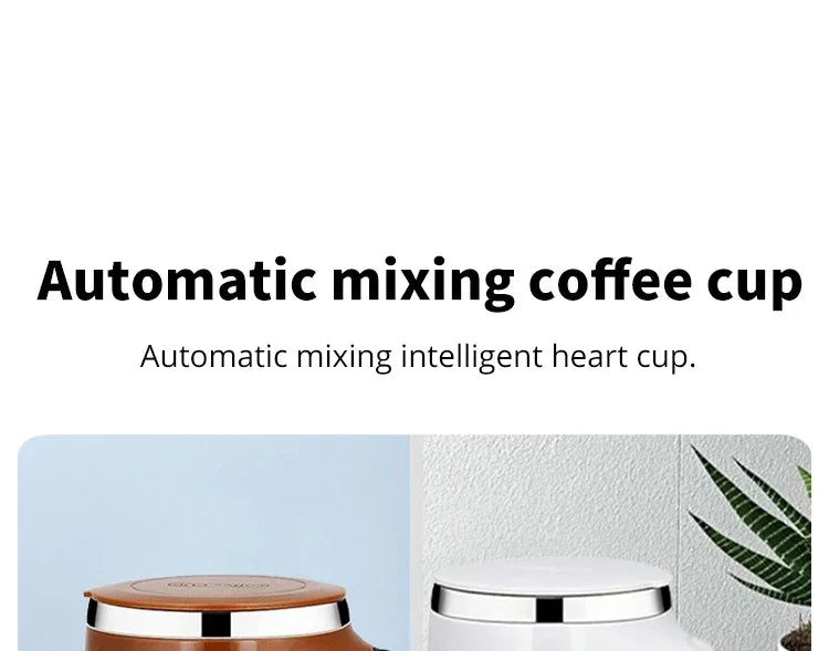 2025 Automatic Stirring CupMug Rechargeable Portable CoffeeElectric Stirring StainlessSteel Rotating Magnetic Home DrinkingTools