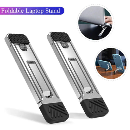 Laptop Heighten Stand for Keyboard Tablet Phone Holder Mini Portable Legs Laptop Stands for Macbook Huawei Notebook Support Feet